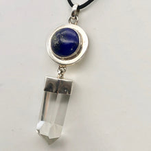 Load image into Gallery viewer, Natural Quartz Crystal & Genuine, Untreated Lapis Pendant 002593 - PremiumBead Alternate Image 3