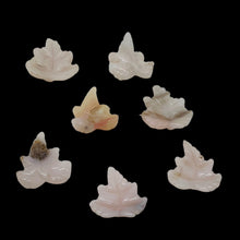 Load image into Gallery viewer, 7 Pink Peruvian Opal 19x17mm Leaf Briolette Beads for Jewelry Making 10823D