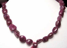 Load image into Gallery viewer, 227cts Rich Natural Non-Heated Ruby Art Cut Bead Strand 109671A - PremiumBead Alternate Image 3