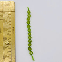 Load image into Gallery viewer, Peridot Faceted Parcel Round Beads | 7x4mm | Green | 12 Beads |