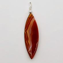 Load image into Gallery viewer, Sardonyx Sterling Silver Marquis Briolette Pendant | 2 3/4" Long | Red | 1 each|