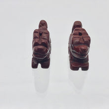 Load image into Gallery viewer, 2 Brecciated Jasper Hand Carved Winged Dragon Beads | 22x13.5x8mm | Red - PremiumBead Alternate Image 8