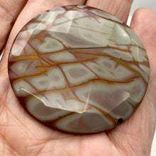 Load image into Gallery viewer, Picture Jasper Round Coin Pendant Bead | 50mm x 10mm | 1 Bead |