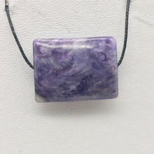 Load image into Gallery viewer, 29cts of Rare Rectangular Pillow Charoite Bead | 1 Beads | 23x17x8mm | 10872B - PremiumBead Primary Image 1