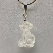 Load image into Gallery viewer, Semi Precious Stone Jewelry Faithful Dog Pendant Necklace of Quartz/Silver - PremiumBead Alternate Image 8