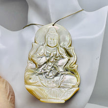 Load image into Gallery viewer, Quan Yin Mother of Pearl Person | 4 1/4" Tall | White | 1 Pendant |