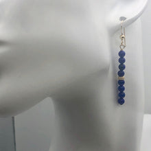 Load image into Gallery viewer, Natural AAA Lapis with 14K Rose Gold Filled Earrings | 2"Long | Blue |
