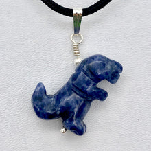 Load image into Gallery viewer, Purple Dinosaur Sodalite Tyrannosaurus Rex Silver Pendant | 1.5" Long | Purple | - PremiumBead Alternate Image 3