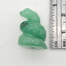 Load image into Gallery viewer, Charmer Carved Aventurine Snake Beads | 20x11x7mm | Green