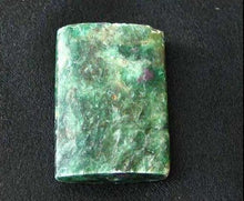 Load image into Gallery viewer, 1 Sparkling Ruby Fuschite 35x25mm Rectangle Pendant Bead 8054 - PremiumBead Alternate Image 2