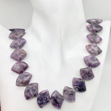 Load image into Gallery viewer, Natural Lepidolite Fan Bead Strand | 25x18x6mm | Purple | Fan | 23 beads | - PremiumBead Alternate Image 5