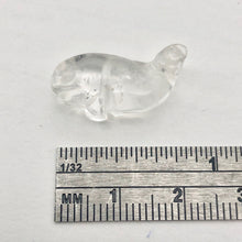 Load image into Gallery viewer, Carved Animal Clear Quartz Whale Figurine Worry Stone | 20x13x11mm | Clear - PremiumBead Alternate Image 3