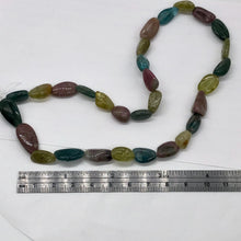 Load image into Gallery viewer, Tourmaline, Apatite Nugget Beads| 12x6mm | Green Blue Purple | 32 Bead Strand |