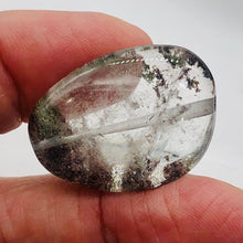 Load image into Gallery viewer, Lodalite Quartz Oval Pendant Figurine Bead | Clear Included|1 Bead| 32x23x14 mm|
