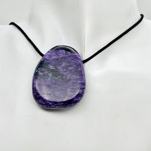 Load image into Gallery viewer, Charoite Pendant Bead | 39x33x8 to 43x33x10 | Purple | 1 Bead(s)