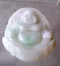 Load image into Gallery viewer, 160cts Hand Carved Buddha Gorgeous Lavendar Jade Pendant Bead | 50x47x8mm | Green - PremiumBead Primary Image 1