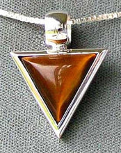 Load image into Gallery viewer, Shimmering Tigereye & Sterling Silver Pendant 6331 - PremiumBead Primary Image 1