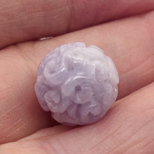 Load image into Gallery viewer, Jade AAA Carved Round Bead | 16mm | Lavender | 1 Bead |