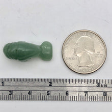 Load image into Gallery viewer, Grace 2 Carved Green Aventurine Manatee Beads | 21x11x9mm | Green - PremiumBead Alternate Image 4