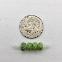 Load image into Gallery viewer, 2 Natural Gaspeite Faceted Roundel Beads 9183