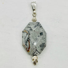 Load image into Gallery viewer, Picasso Jasper Sterling Silver Drop/Dangle | 2" Long | Gray/Black | 1 Pendant |