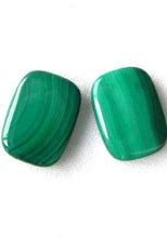 Load image into Gallery viewer, 2 Natural Malachite 16x11mm Rectangle Coin Beads 008673 - PremiumBead Alternate Image 4