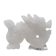 Load image into Gallery viewer, White Jade Standing Dragon Carving | 44x33x11mm | White | 1 Figurine |