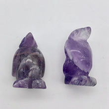 Load image into Gallery viewer, March of The Penguins Carved Amethyst Figurine | 21x12x11mm | Purple - PremiumBead Alternate Image 6