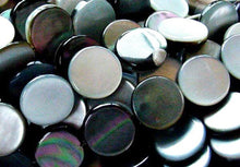 Load image into Gallery viewer, 11 Unique Black Tahitian Mop Flat 8x2mm Coin Beads 004348 - PremiumBead Alternate Image 4