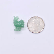 Load image into Gallery viewer, 2 Cute Carved Aventurine Rooster Beads | 21x15x9mm | Green - PremiumBead Alternate Image 5