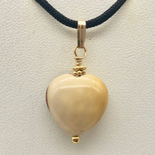 Load image into Gallery viewer, Love! White and Red Mookaite 14kgf Heart Pendant 504891D - PremiumBead Alternate Image 2
