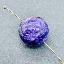 Load image into Gallery viewer, 1 Huge Rare Purple Charoite 16mm Bead 10255L