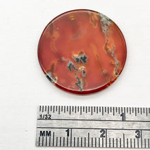 Load image into Gallery viewer, Orange Limbcast Pendant Bead - Halloween skies | 27x3mm | Orange | Round | - PremiumBead Alternate Image 5