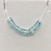 Load image into Gallery viewer, Very Rare AAA Aquamarine Wheel Beads | 4.5x2-4x1mm | 20 Beads | Blue | 5031 - PremiumBead Alternate Image 9
