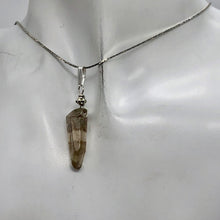 Load image into Gallery viewer, Smoky Quartz Sterling Silver Crystal | 1 1/2" Long | Smoky Clear | 1 Pendant |