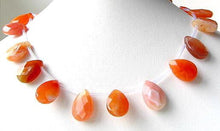 Load image into Gallery viewer, 2 Mandarin Botswana Agate Briolette Beads 7253 - PremiumBead Alternate Image 3