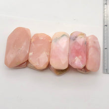 Load image into Gallery viewer, Peruvian Opal Stretchy Rectangular Nine Stone Bracelet | 6-7 Inch | Pink|