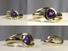 Load image into Gallery viewer, Dynamic Purple Amethyst in Solid 14Kt White Gold Ring Size 3 3/4 9982Au - PremiumBead Primary Image 1