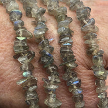 Load image into Gallery viewer, SHIMMERING! Labradorite NUGGET Bead 32" NECKLACE - PremiumBead Alternate Image 8