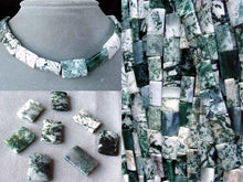 Load image into Gallery viewer, Flat Rectangle Tree Agate Bead Strand 104897 - PremiumBead Alternate Image 4