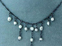 Load image into Gallery viewer, Unique Antiqued Freshwater Pearl Dangle Necklace 4234 - PremiumBead Alternate Image 4