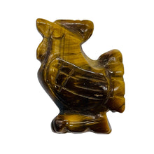 Load image into Gallery viewer, Cock A Doodle Doo Carved Tigereye Rooster Beads