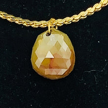 Load image into Gallery viewer, 3.43cts Bi-Color Diamond Briolette 18K Pendant 9679B