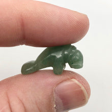 Load image into Gallery viewer, Grace 2 Carved Green Aventurine Manatee Beads | 21x11x9mm | Green - PremiumBead Alternate Image 6