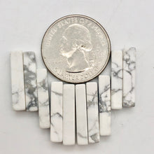 Load image into Gallery viewer, Ten (10) White and Grey Howlite 20x4x4mm Rectangular Beads - PremiumBead Alternate Image 4