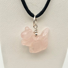 Load image into Gallery viewer, Charm! Rose Quartz Squirrel Solid Sterling Silver Pendant 509279RQ - PremiumBead Alternate Image 5