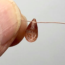 Load image into Gallery viewer, Imperial Topaz 1.6ct Briolette | 9x5mm | Pink Orange | 1 Bead |