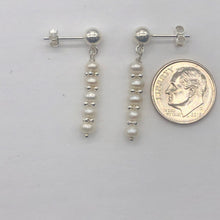 Load image into Gallery viewer, Creamy FW Pearls Sterling Silver Drop/Dangle | 1 " Long| White | 1 Post Earrings