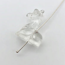 Load image into Gallery viewer, Graceful 2 Carved Quartz Giraffe Beads | 20x15x8mm | Clear - PremiumBead Alternate Image 4