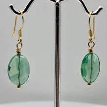 Load image into Gallery viewer, Natural Green Fluorite Pendant and Earrings Set with Gold Findings | 14K gf | - PremiumBead Alternate Image 6